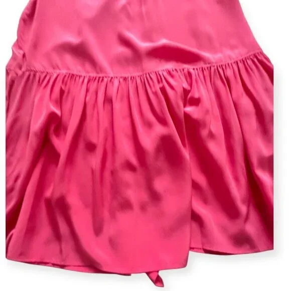 ULLA JOHNSON Adalyn Silk Mini Dress, Pink,‎ Size 4,New with tag
